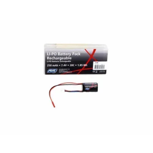 ASG Battery, 7,4V 250 mAh, 20C, 1,85Wh, LI-PO - 18780 Guards On Duty Security