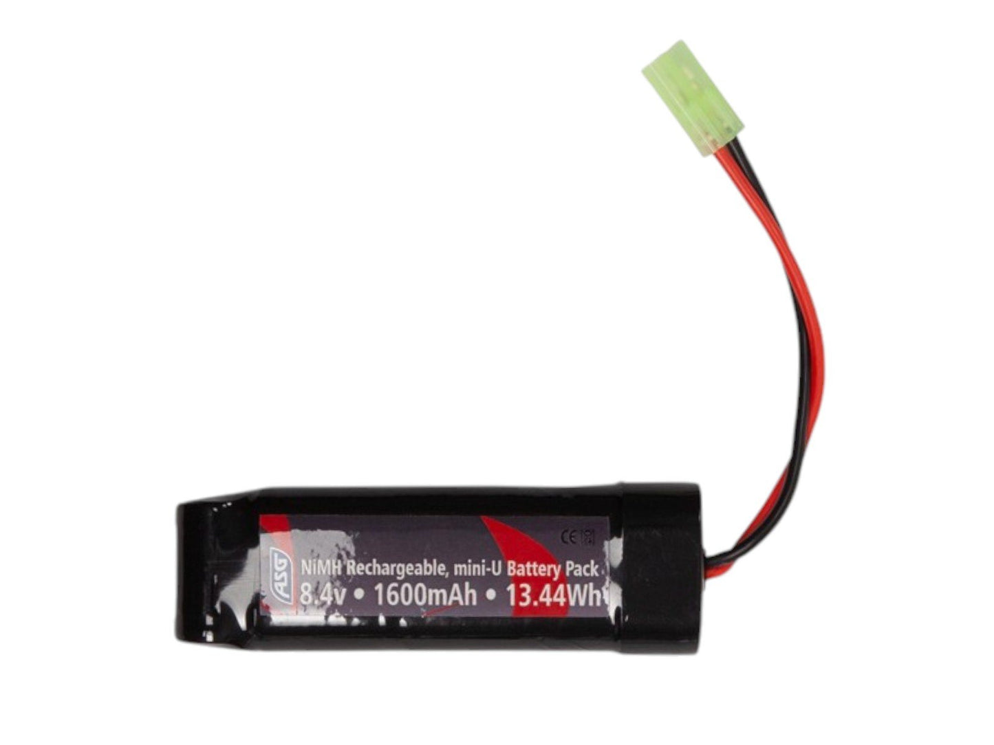 Asg Battery 8.4V 1600MAH NIMH Mini-u Tamiya Connector 19631 - Guards On Duty Shop