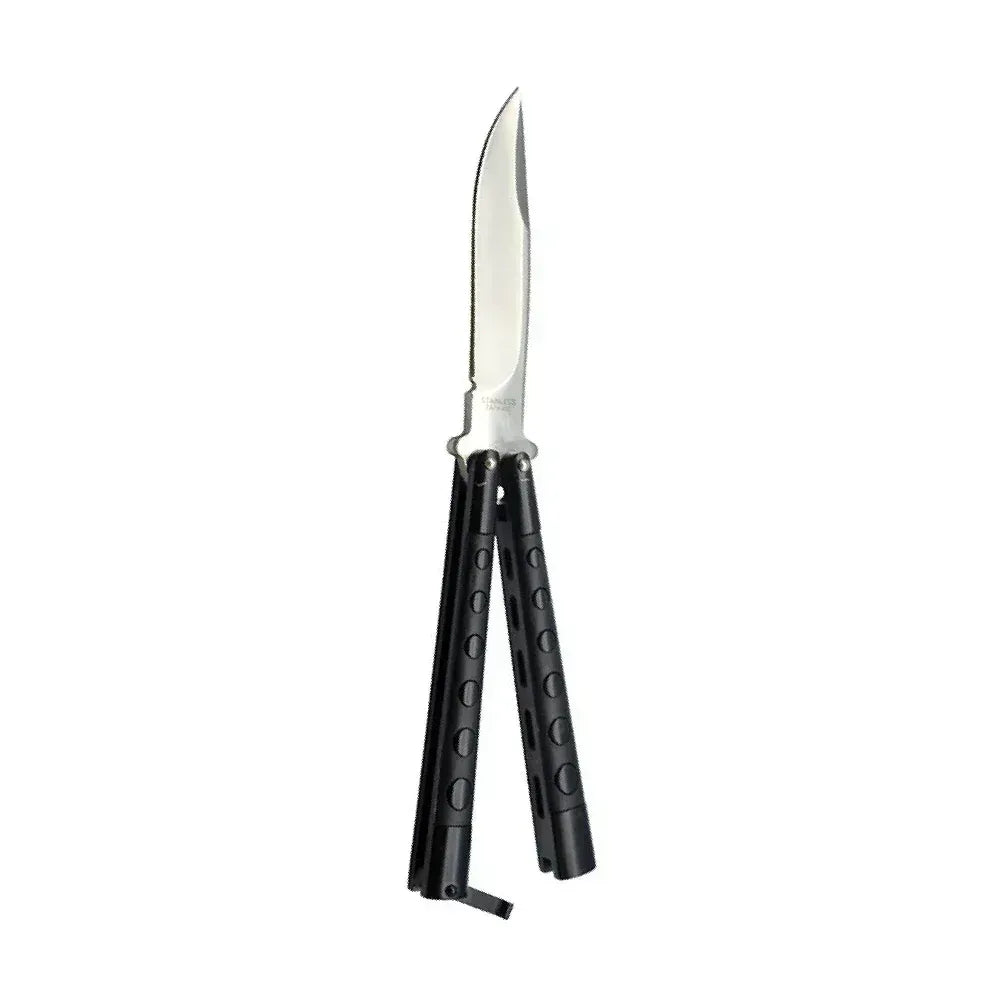 Butterfly knife black handle- 7127P Guards On Duty Security