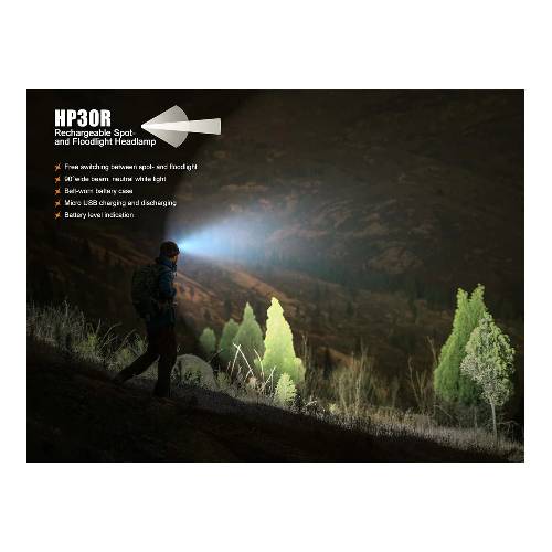 FENIX HP30R LED HEADLAMP BLK