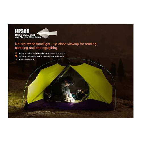 FENIX HP30R LED HEADLAMP BLK