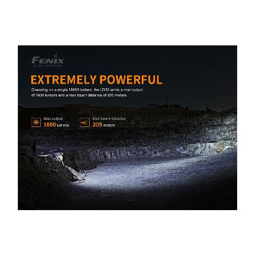 Fenix LD30 LED Flashlight (Battery Included)