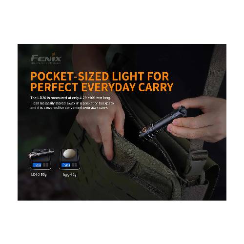 Fenix LD30 LED Flashlight (Battery Included)