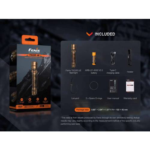 Fenix TK20R UE LED Flashlight (Desert Camo)