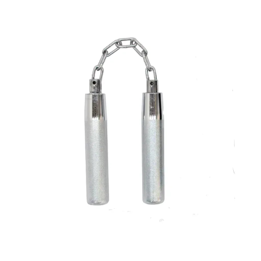 METAL NUNCHAKU CHROME, 11″ THREE SECTION – D318CS - Guards On Duty Shop & Security Guards
