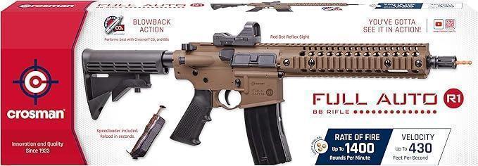 ROSMAN CFAR1XRIFLE,FULL AUTO R1 W/RED Guards On Duty Security