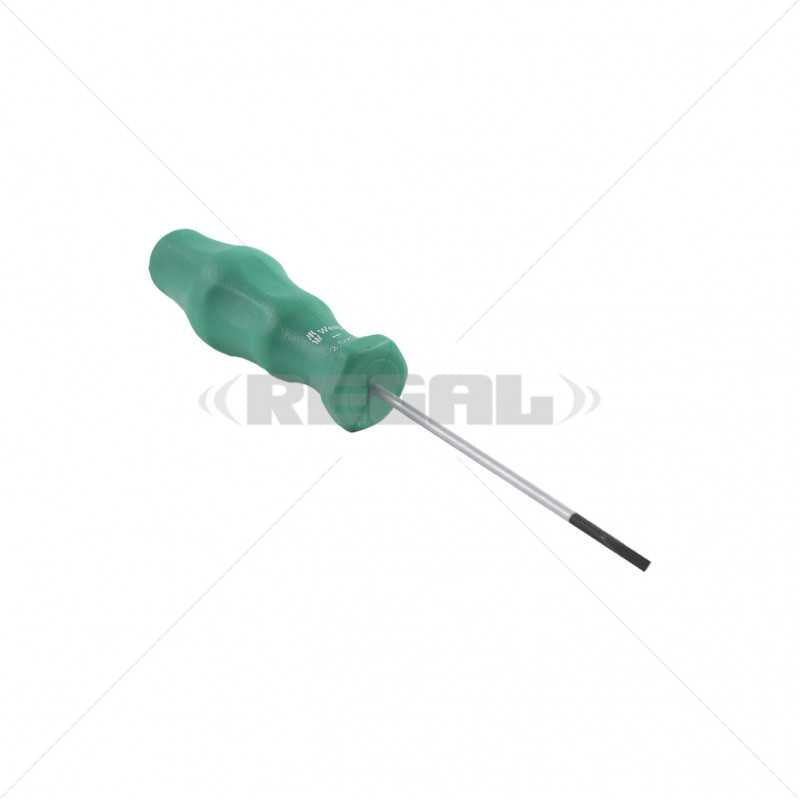 Screwdriver - Flat 3.2mm x 75mm Wera - Carded