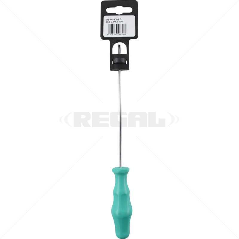 Screwdriver - Flat 3.5 x 125mm Wera - Carded