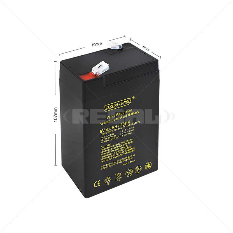 Battery - 6V 4.5Ah SLA