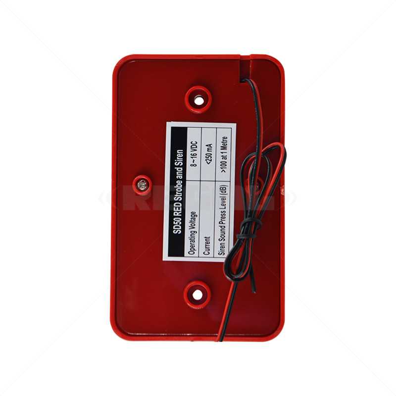 SP Siren & Strobe Red