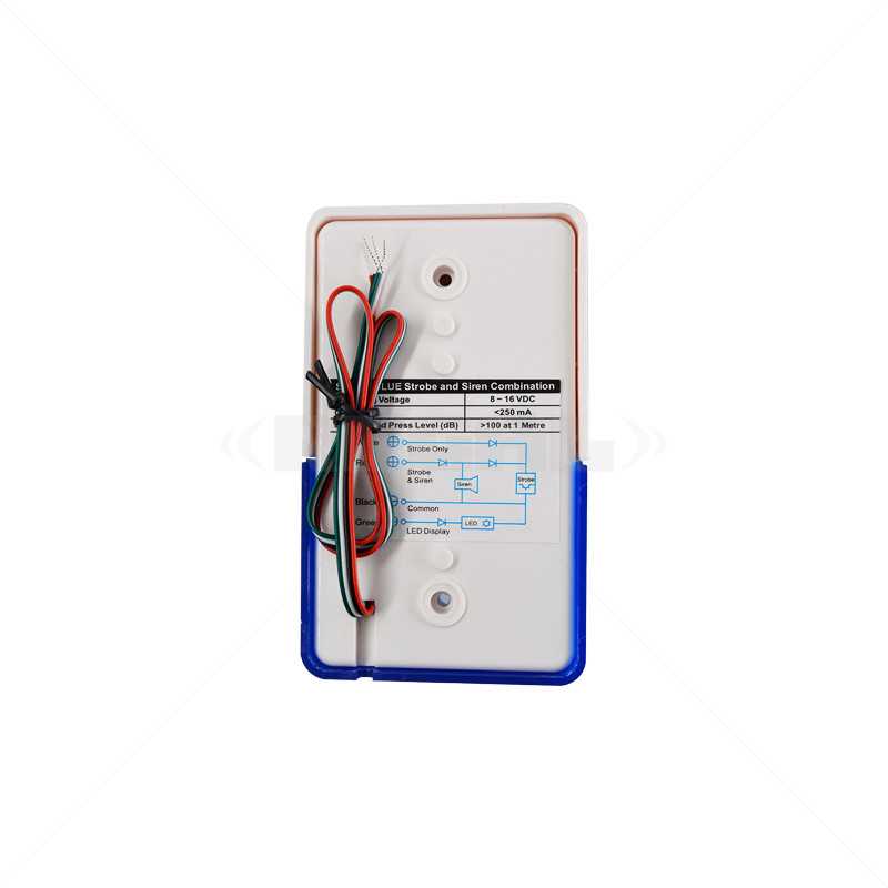 SP Alarm Siren & Strobe Blue