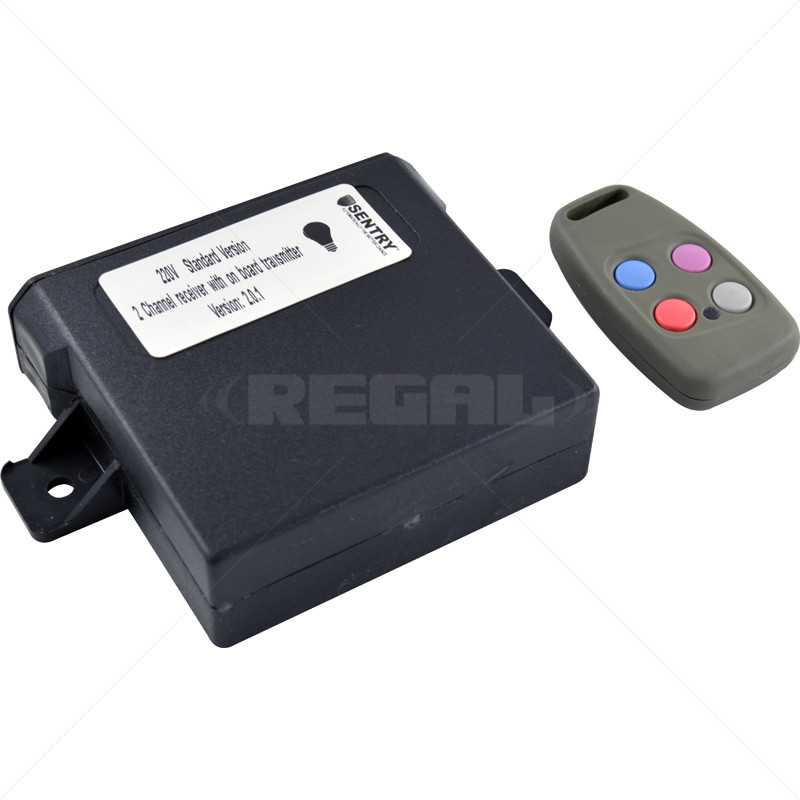 Sentry - 220V Light Rx Tx incl 1x4 BtnTx