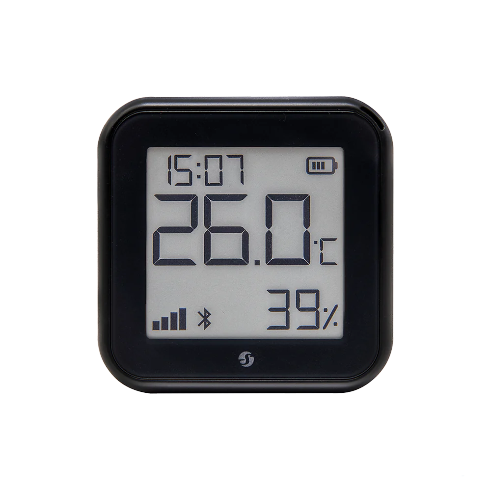 Shelly H&T Gen3 Wi-Fi Temperature & Humidity Sensor With An E-Paper Display (Matte Black)