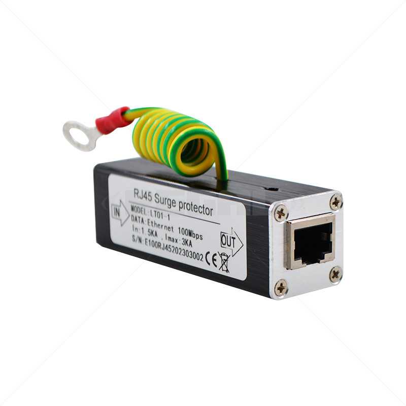 Single Channel 10/100Mbps Network Surge Protector