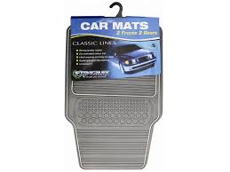 Stingray 4-Piece Heavy Duty Classic Car Mat Set Grey