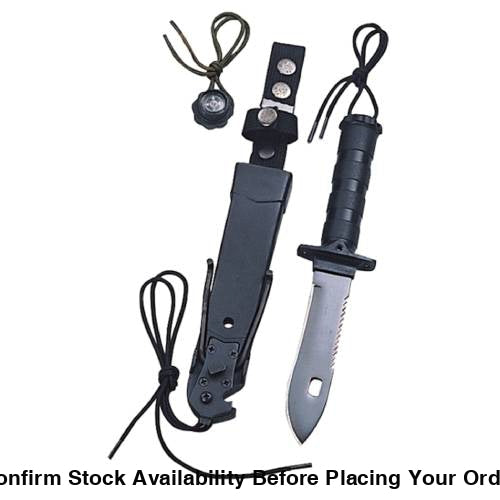 SURVIVAL EXPLORA KIT KNIFE OD METAL COLOR - Guards On Duty Shop