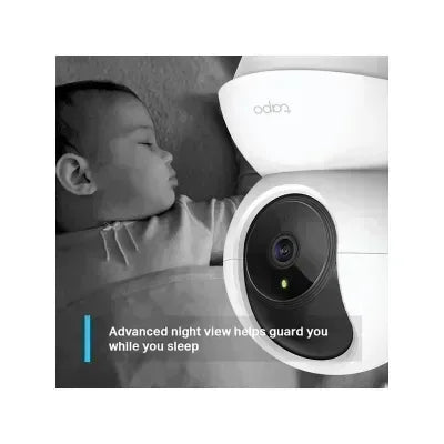 TP-Link TAPO C200 Pan/Tilt Home Security Wi-Fi Camera Guards On Duty Security