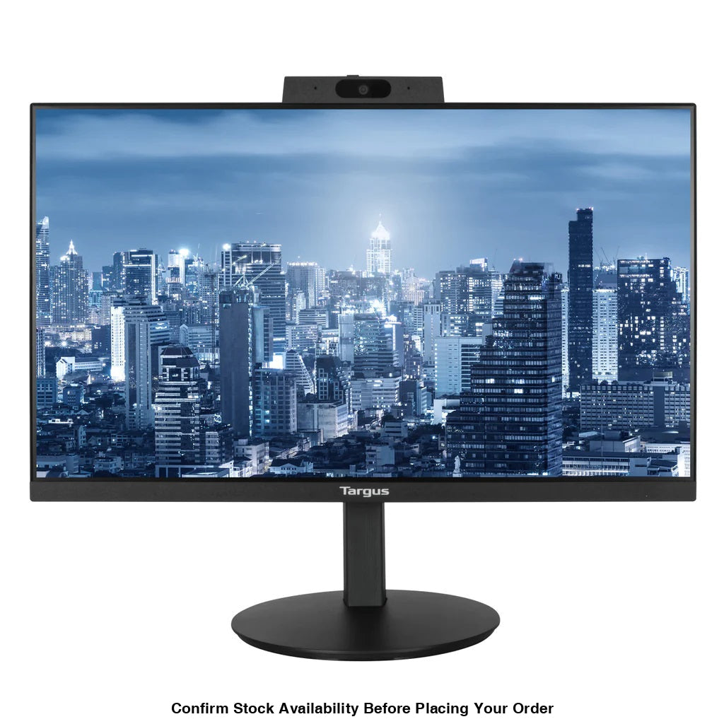 TARGUS 24-INCH HD 1920 X 1080 60HZ USB-C DOCKING MONITOR WITH 100W POWER DELIVERY, BUILT-IN MICROPHONES, 2MP WEBCAM, SPEAKERS; PORTS: 1X HDMI 1.4; 1X DP 1.2 (IN); 1DP 1.2 (OUT); 2X USB-A 3.2 1 PORTS; 1X AUDIO IN/OUT FOR MIC, SPEAKERS, OR HEADPHONES; 1X RJ - Guards On Duty Shop