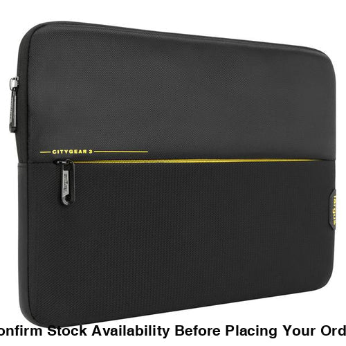 TARGUS CITYGEAR 13.3 LAPTOP SLEEVE, DURABLE AND PADDED SLEEVE TO FIT UP TO 13.3” LAPTOPS, TABLETS & 2 IN 1 DEVICES, ZIPPED FRONT POCKET FOR STORAGE, CARRY ALONE OR INSIDE ANOTHER BAG - Guards On Duty Shop