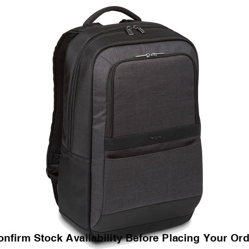 TARGUS - CITYSMART ESSENTIAL MULTI-FIT 12.5-15.6 BACKPACK BLACK LIGHTWEIGHT, DURABLE MATERIALS, ADDITIONAL TABLET POCKET, PADDED SHOULDER STRAPS AND VENTILATED BACK PADDING - Guards On Duty Shop