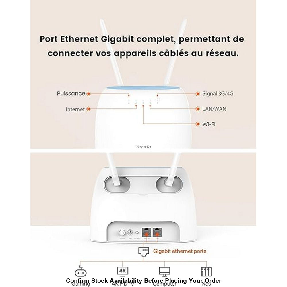 TENDA LTE ROUTER, 4G 300MBPS - Guards On Duty Shop