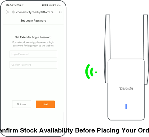 TENDA A33 RANGE EXTENDER WIFI 6 DUAL BAND
