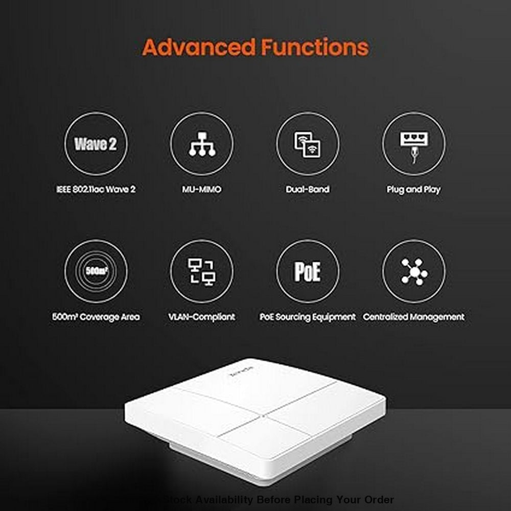 TENDA CEILING AP,23DBM GIGABIT DUALBAND D - Guards On Duty Shop