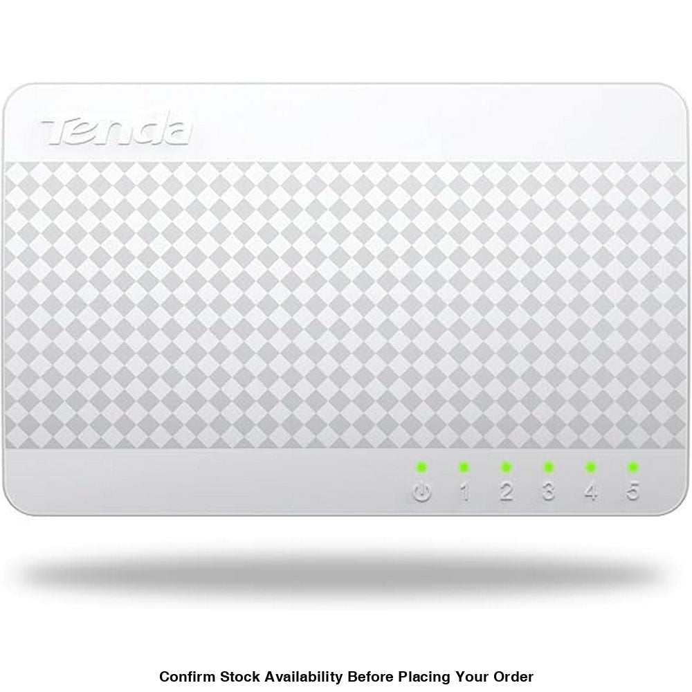 TENDA DESKTOP SWITCH 5-PORT FAST ETHERNET 10/100 - Guards On Duty Shop