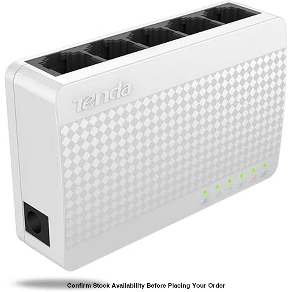 TENDA DESKTOP SWITCH 5-PORT FAST ETHERNET 10/100 - Guards On Duty Shop