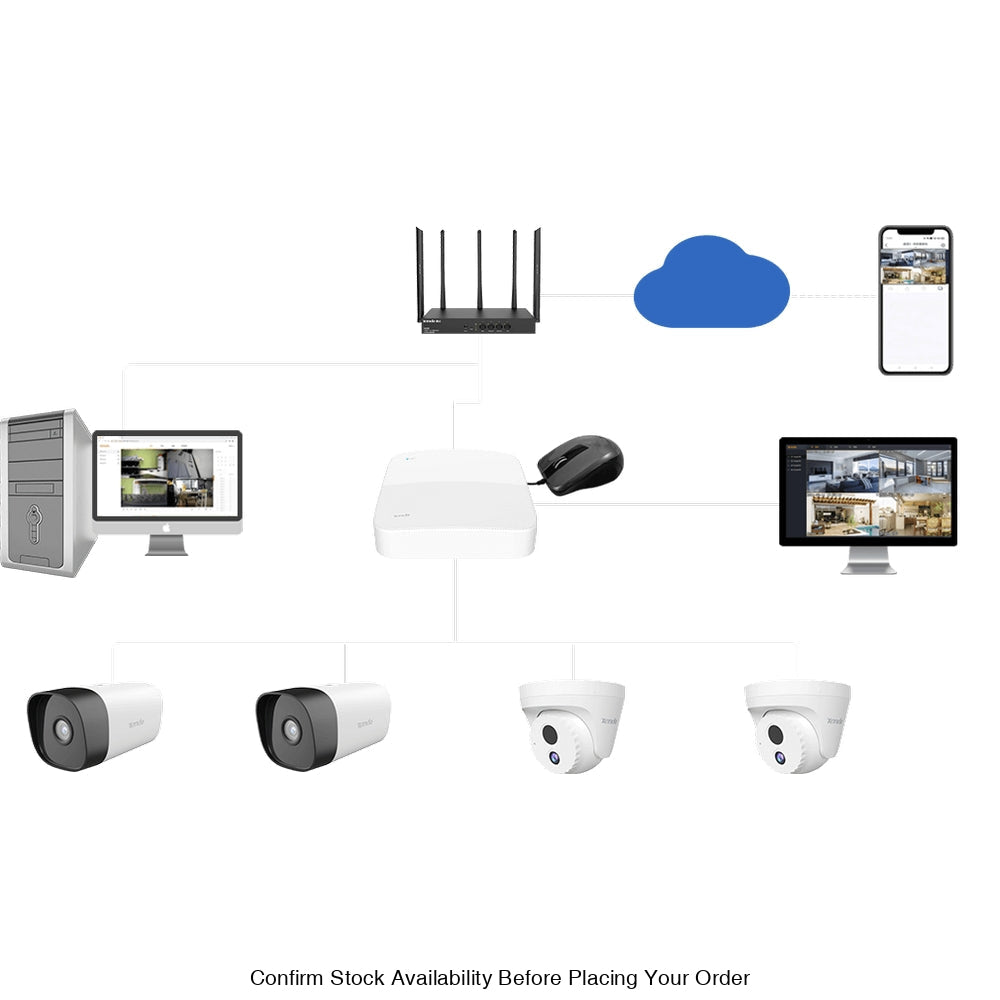 Tenda IT7-PRS 4MP HD PoE Bullet Security Camera