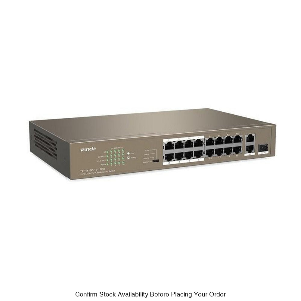 TENDA LAYER 3 MANAGED SWITCH, 10 PORT - Guards On Duty Shop