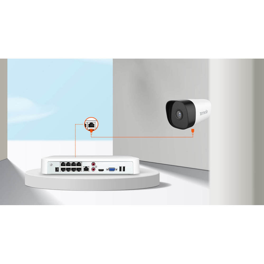 Tenda N6P-8H 8-Channel PoE HD Network Video Recorder