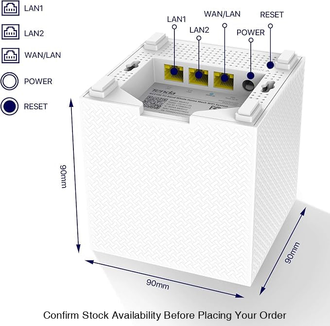 TENDA NOVA FULL COVERAGE SME WI-FI AC2100 TRI BAND 3-PACK