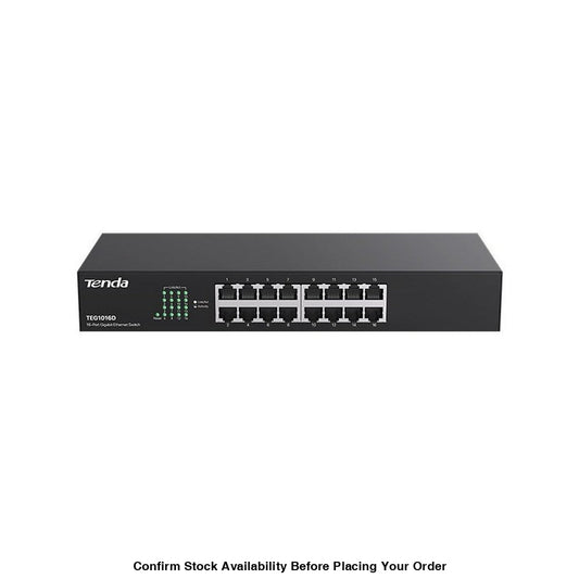 TENDA RACKMOUNT/DESKTOP SWITCH 16 PORT - Guards On Duty Shop