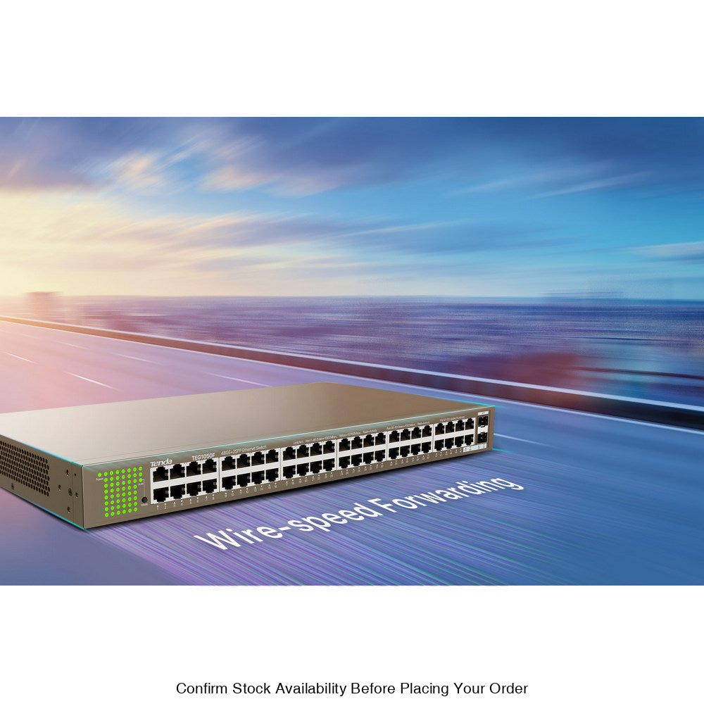 TENDA RACKMOUNT/DESKTOP SWITCH 48 PORT - Guards On Duty Shop