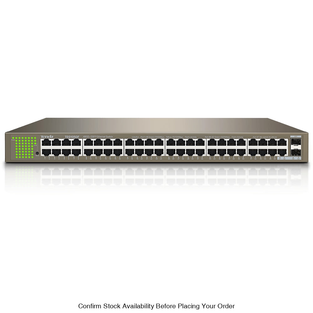 TENDA RACKMOUNT/DESKTOP SWITCH 48 PORT - Guards On Duty Shop