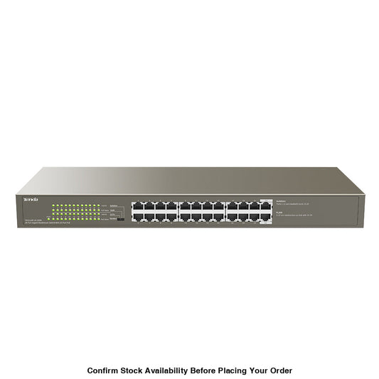 TENDA RACKMOUNT SWITCH GIGABIT 24 PORT POE - Guards On Duty Shop