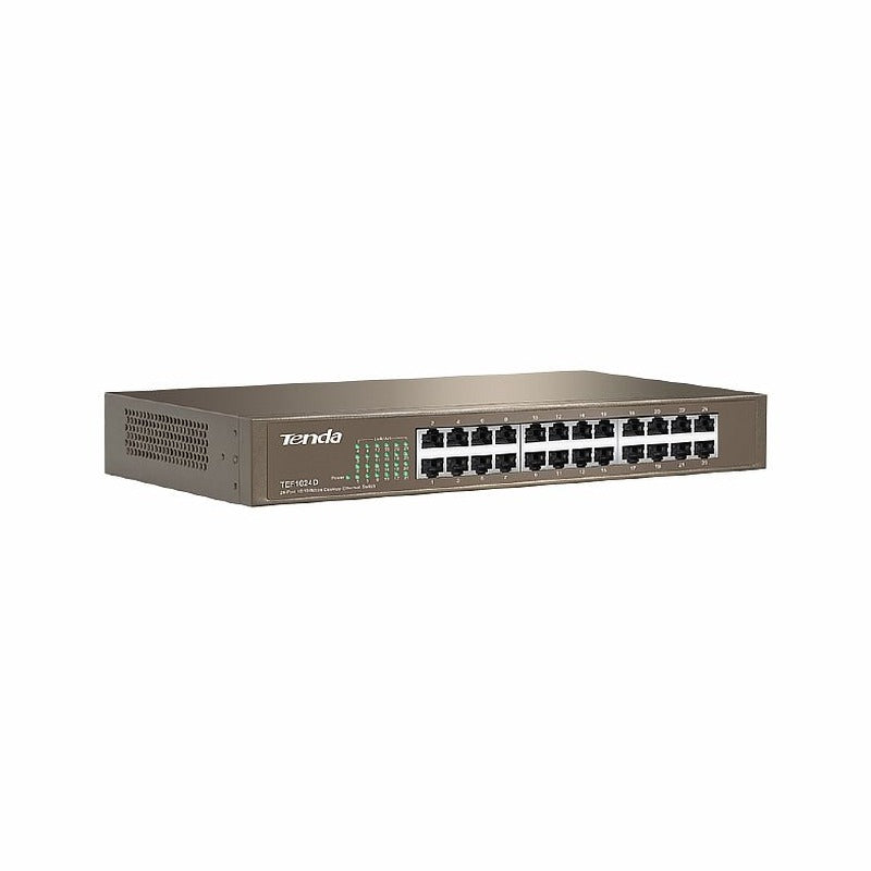 TENDA RACKMOUNT UNMANAGED SWITCH 10/100 24-PORT POE