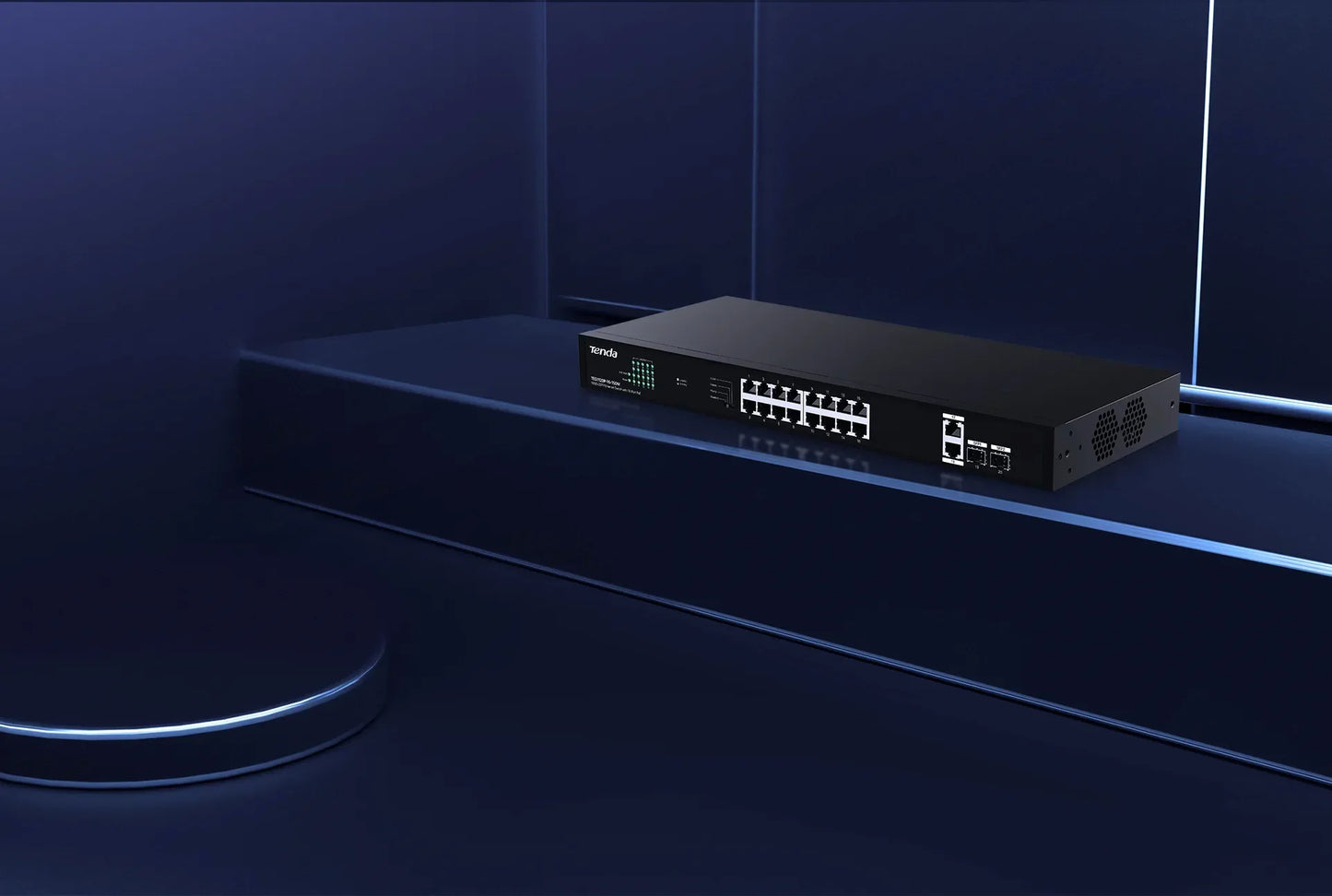 TENDA SWITCH ETHERNET 16-PORT POE 150W