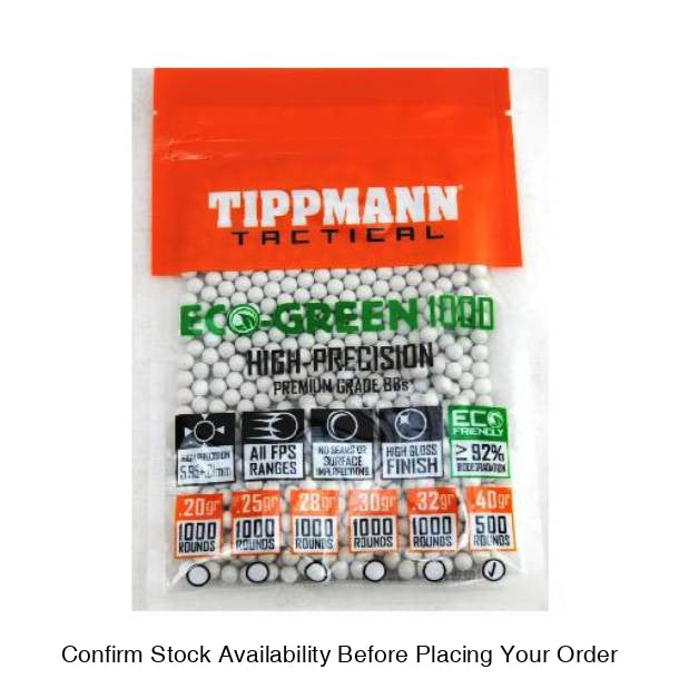RNS TIPPMANN 6MM ECO BBS ,40G 500CT WHITE