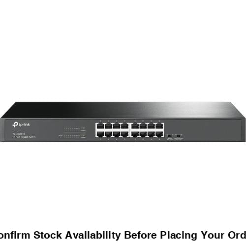 TP-LINK 16-PORT GIGABIT 1U RACKMOUNT SWITCH - Guards On Duty Shop