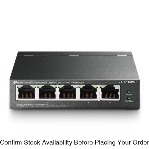 TP-LINK 5-PORT FE 4-PORT POE DESKTOP SWITCHDont order for stock - Guards On Duty Shop