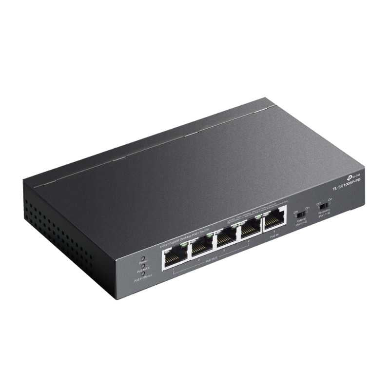 TP-Link 5-Port Gigabit Switch - 1-Port PoE++ In and 4-Port PoE+ Out