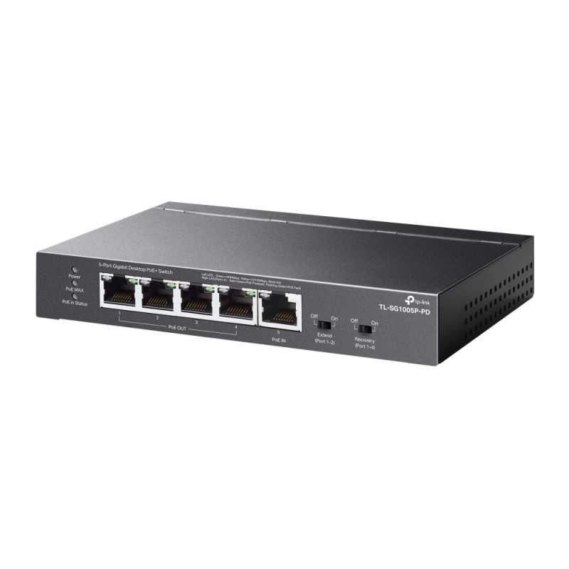 TP-Link 5-Port Gigabit Switch - 1-Port PoE++ In and 4-Port PoE+ Out