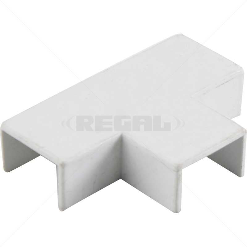 Trunking PVC - 16 x 25 Flat Tee - White