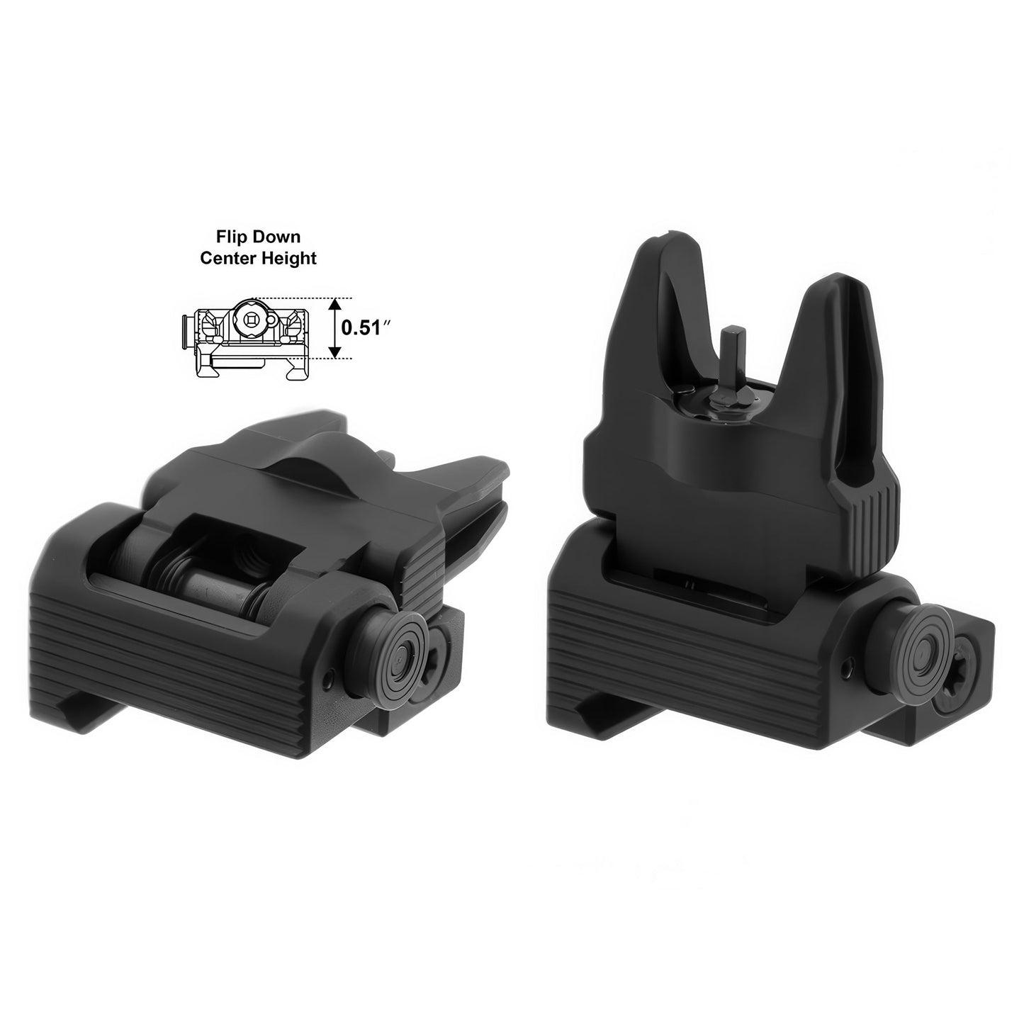 UTG ACCU-SYNC SPRING LOADED AR15 FLIP UP FRONT SIGHT