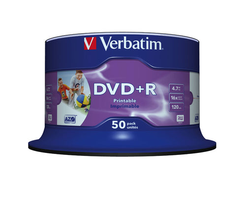 VERBATIM DVD+R SL PRINTABLE SPIN 50PK - Guards On Duty Shop