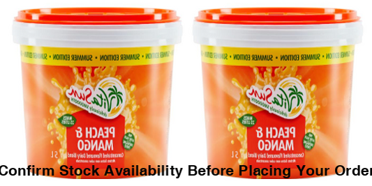 Vita Sun 2 X 5L 10Lt Peach Mango 8% Blended Fruit Drink Concentrate 5 Liter (Sold 2 x 5L Per Case) Vita Sun Peach Mango