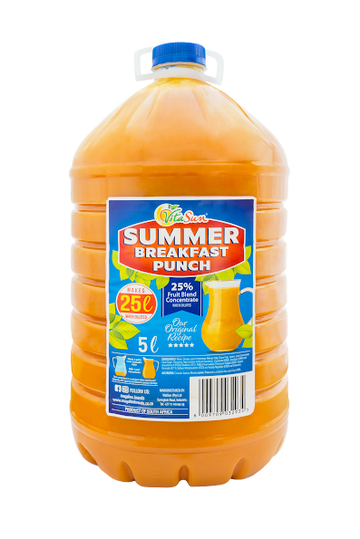 Vita Sun 2 X 5L Summer Breakfast Punch Summer Range (Sold 2 X 5 L Per Case) Vita Sun Breakfast Punch Summer Range 5L