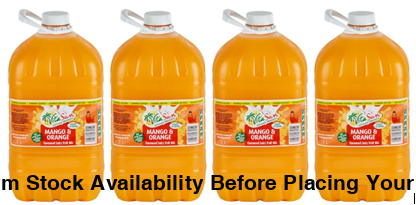 Vita Sun 4 X 3L Dairy Blend Mango Orange Fruit Drink (Sold 4 X 3 L Per Case) Vita Sun DB Mango Orange Blended 1.5L
